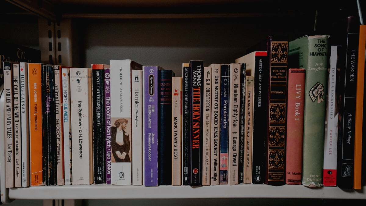 Books On A Shelf